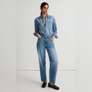 Madewell Slouchy Boyjean in Roswell Wash - 32